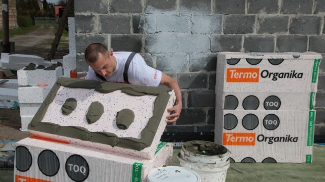 Pomarańczowy styropian z filtrem ochronnym uv Termo Organiki