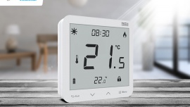 Steruj temperaturą w pomieszczeniu z nowym regulatorem pokojowym ST-299 Dom, - Firma TECH Sterowniki wprowadza na rynek nowy model regulatora pokojowego. Urządzenie ST-299 to zasilane bateryjnie natynkowe urządzenie służące do kontroli temperatury w pomieszczeniach.